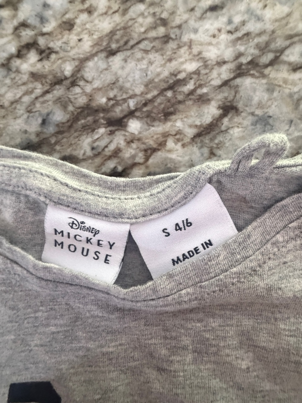 Disney Mickey & Minnie Gray "Happiness" Long Sleeve Tee - Picture 3 of 4